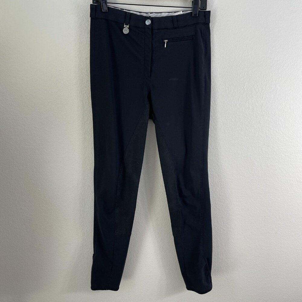 Pikeur Breeches Womens 44 Black Full Seat Riding Pants Equestrian Germany